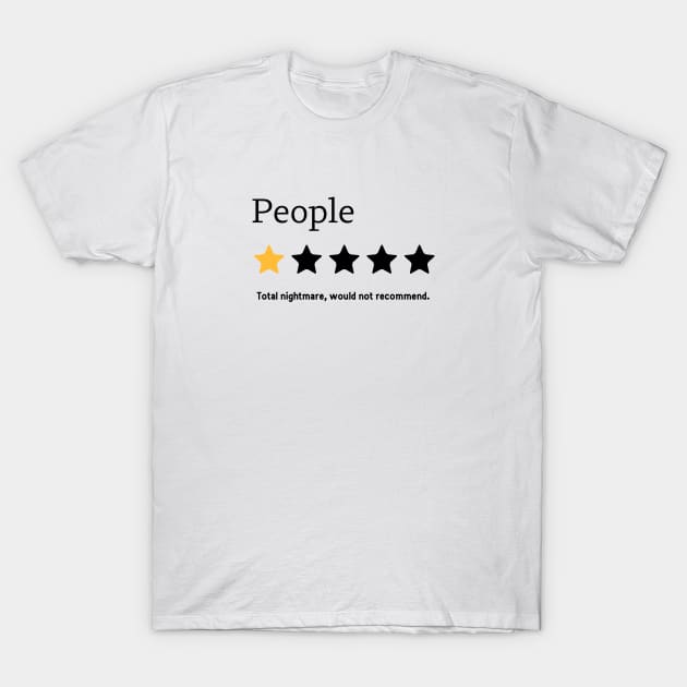 One Star Vote People T-Shirt by A tone for life